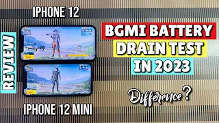 iPhone 12 Vs iPhone 12 Mini BGMI Battery Drain Test🔥|Difference?