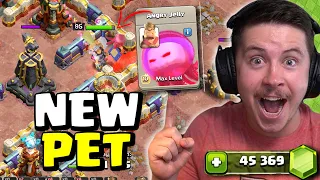 gem NEW ANGRY JELLY pet to MAX level to TRY THIS (Clash of Clans)