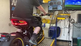 2019 MV AGUSTA BRUTALE 800RR DRAGSTER PIRELLI EDITION - Dyno Run - SC Projects Titanium Exhaust