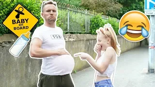 DAD WEARS PREGNANCY BUMP FOR DAY! | Family Fizz