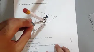 O level Math - Loci and Construction Past Paper Questions