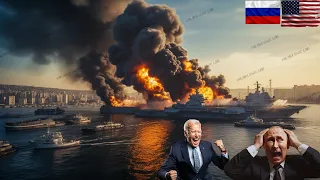 10 Minutes ago!US & Ukraine UNLEASH ARMAGEDDON ON RUSSIAN PORTS! The Russian Naval Center was destro
