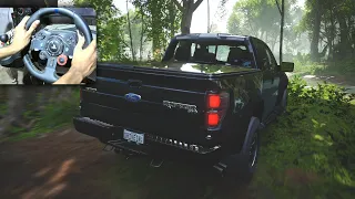 Ford Raptor Realistic Drive - Forza Horizon 5 (Steering Wheel + Paddle Shifter) Gameplay