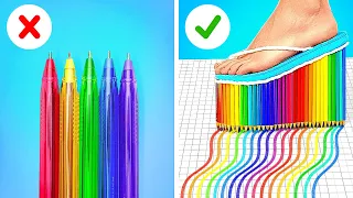 GENIUS WAYS TO MAKE SCHOOL EASIER || Funny DIY School Supply Hacks by 123 GO!