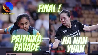 Prithika PAVADE vs Jia Nan YUAN (Championnats de France 2022)