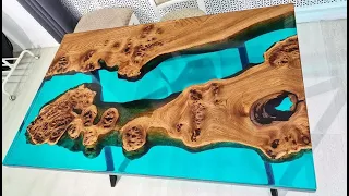 Стол река из эпоксидной смолы своими руками | Epoxy resin river table