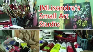 A Tour in JM Lisondra's Small Messy Art Studio