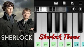 Sherlock Theme | BBC | Easy Piano Tutorial | TV Series BGM | Benedict Cumberbatch