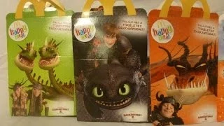 How to train your Dragon 2 Happy Meal McDonalds hungarian set part 1 opening Dreamworks