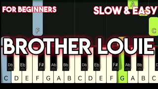 MODERN TALKING - BROTHER LOUIE | SLOW & EASY PIANO TUTORIAL