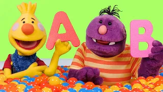 Learn ABCs & Action Words with the Super Duper Ball Pit! | Education for Kids