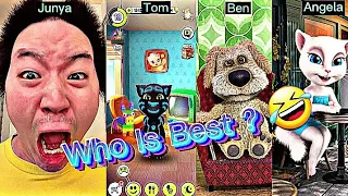 Junya1gou VS Tom The Singer VS Ben VS Angela Who Is Best ? 🤣 👌🏽 | Tom The Singer