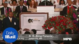 Family and friends pay tribute at blues legend B.B. King's funeral - Daily Mail