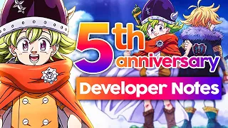 5TH ANNIVERSARY DEVELOPER NOTES?! WHAT WILL WE BE GETTING?! (7DS Info) Seven Deadly Sins Grand Cross