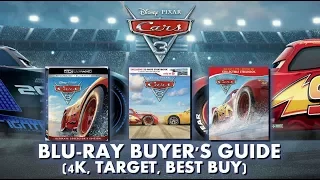 CARS 3 - BLURAY UNBOXING (4K, TARGET, BEST BUY) BLURAY BUYERS GUIDE