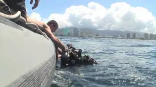 U.S. Navy, Australian Navy, and U.S. Coast Guard Divers