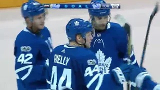 Morgan Reilly Scores Toronto Maple Leafs vs Detroit Red Wings Oct 18 2017