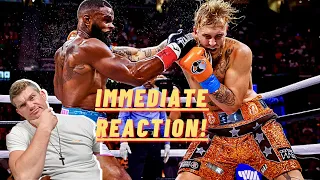 REACTING To Jake Paul VS Tyron Woodley ... *My Thoughts* Wonderboy Thompson