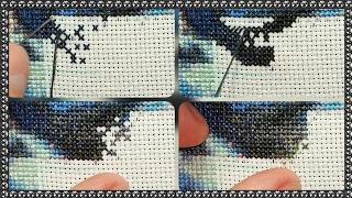 Процесс вышивки крестом🪡//Cross-stitch