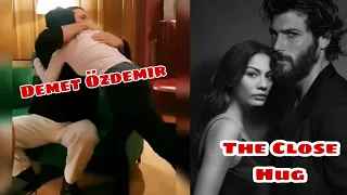 Big Surprise Can Yaman hugging Demet Özdemir in front of the cast Of El Turco series for Disney Plus