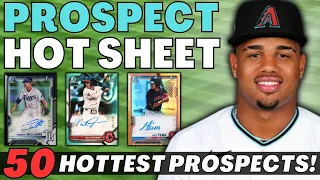 2023 MLB Prospect Hot Sheet #3 | 50 Hottest MiLB Players | Bowman Baseball Cards | Top Prospects🔥📈