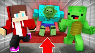 JJ And Mikey Are ESCAPING From A MUTANT ZOMBIE in Minecraft Maizen