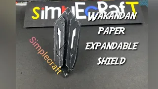 Wakandan paper expandable shield|Simplecraft| #youtubeshorts #tdsimplecraftt