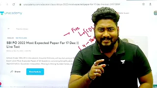 SBI PO 2022 Most Expected Paper For 17th December || Career Definer || Kaushik Mohanty