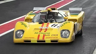 Ferrari 512 M Screaming at Spa-Francorchamps + Close Fly-Bys Heading Into Eau Rouge!