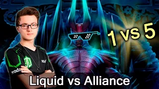 Miracle 1 vs 5 fastest comeback — Liquid vs Alliance