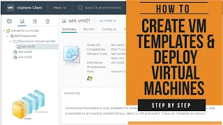 How to Create VM Templates and Deploy Virtual Machines from Templates | VMware Beginners Tutorial