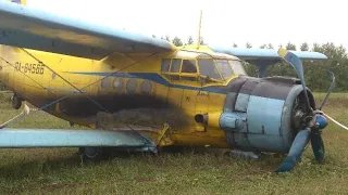 Extra Old ANTONOV AN 2 Engines COLD STARTING UP and NICE SOUND 2