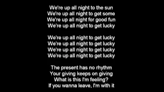 Daft Punk-Get Lucky feat Pharrel Williams w/lyrics HD