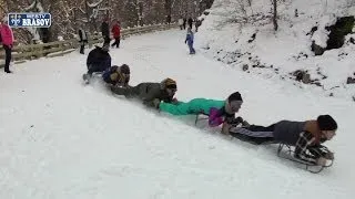 Drumul Vechi catre Poiana Brasov - iarna