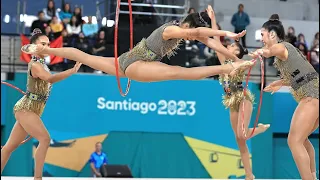 MEDALHA DE OURO 🇧🇷🥇 FINAL | BRASIL - 5 ARCOS GINÁSTICA RÍTMICA JOGOS PAN-AMERICANOS SANTIAGO 2023