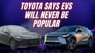 Toyota says EVs will only capture 30% of Future auto industry