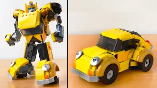 LEGO Transformers Bumblebee G1 MOC (AND IT TRANSFORMS!)