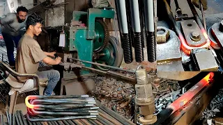 U Bolt Manufacturing Factory with Long Iron Bars | Truck U Bolt Making