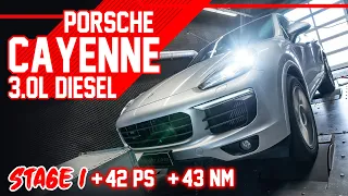 Porsche Cayenne 3.0l Diesel | Stage 1 Chiptuning - Dyno - 100-200 km/h | mcchip-dkr