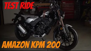 Amazon Motorcycle KPM 200cc Test Ride