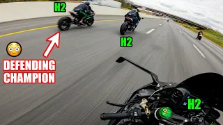 World's QUICKEST Ninja H2's Battle It Out 😤 | Hayabusa, S1000rr, R1, RSV4, ZX10r, Paingale V4R