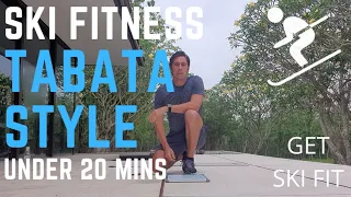 Get Ski Fit | Ski Fitness Leg workout under 20 mins | No Equipment needed