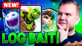 #1 RANKED NEW LOG BAIT DECK IN CLASH ROYALE!