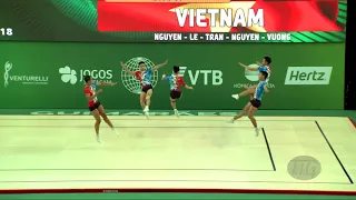 Vietnam (VIE) - 2018 Aerobic Worlds, Guimaraes (POR) - Group Qualifications