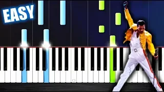 Queen - We Are The Champions - EASY Piano Tutorial by PlutaX