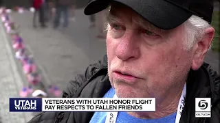 Veterans with Utah Honor Flight pay respects to fallen friends