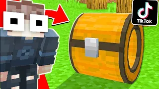 😱ЭТИ ЛАЙФХАКИ ИЗ ТИК ТОК СЛОМАЮТ ВАШ МАЙНКРАФТ ! СЛОМАННЫЙ MINECRAFT КРАФТИНГ ТРОЛЛИНГ