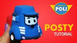 Transformed into clay♥ Posty became so soft! | Friends of Robocar POLI | Gony’s Claytown