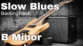 Broken Heart - Slow Blues Guitar Backing Track Jam In B Minor