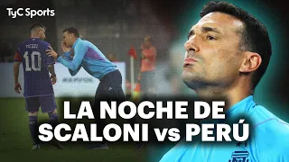 ASÍ VIVIÓ LIONEL SCALONI LA VICTORIA DE ARGENTINA ANTE PERÚ ⚽ REACCIÓN A LOS GOLES DE MESSI Y MÁS 🔥